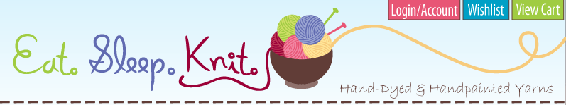 Eat.Sleep.Knit. - Luxury Handpainted Yarn