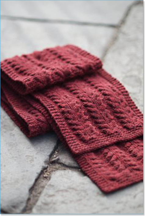 Brooklyn Tweed Patterns - Pavement Reversible Scarf at Eat.Sleep.Knit