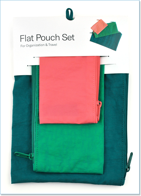 BAGGU バグゥ FLAT POUCH SET