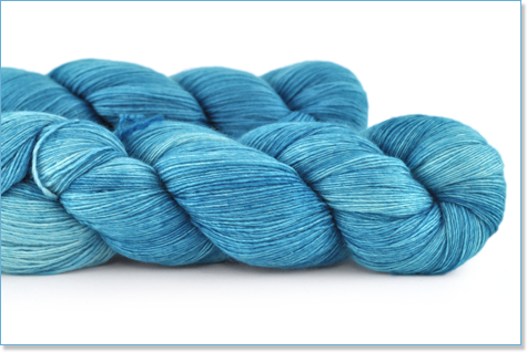Yum LIME BLUE 50gr Skein 470yd Malabrigo LACE Pure BABY Merino Wool X-Soft YARN 